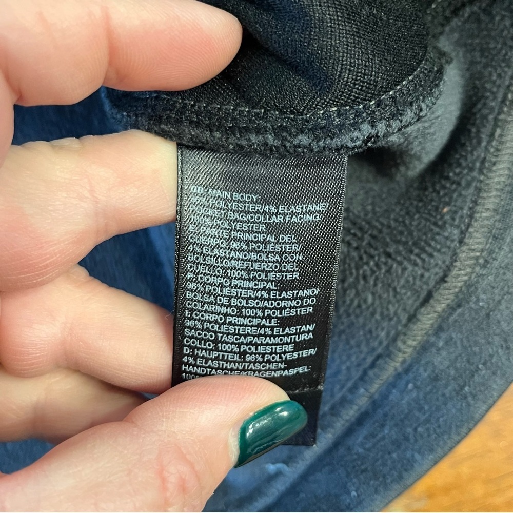 The North Face schenley full zip fleece mens Charcoal Jacket size medium - Picture 5 of 9